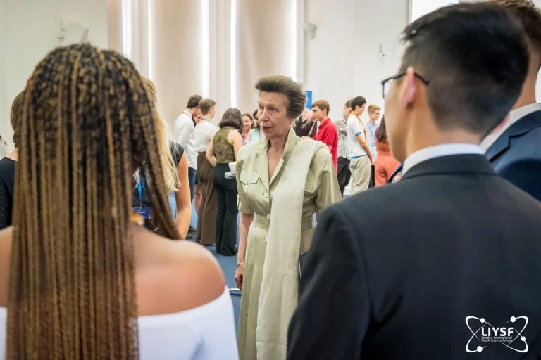 LIYSF Royal Patron Interacting With Students