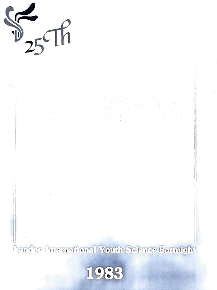 Cover of the Twenty-Fifth London International Youth Science Fortnight 1983