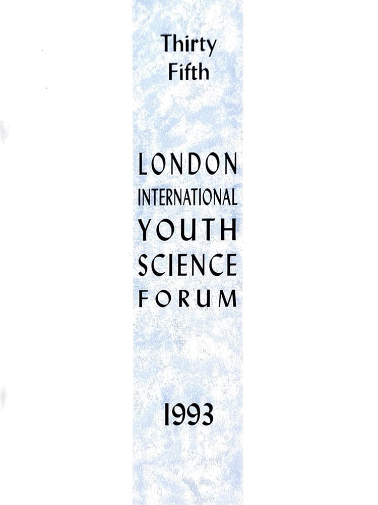 Cover of the Thirty-Fifth London International Youth Science Forum 1993