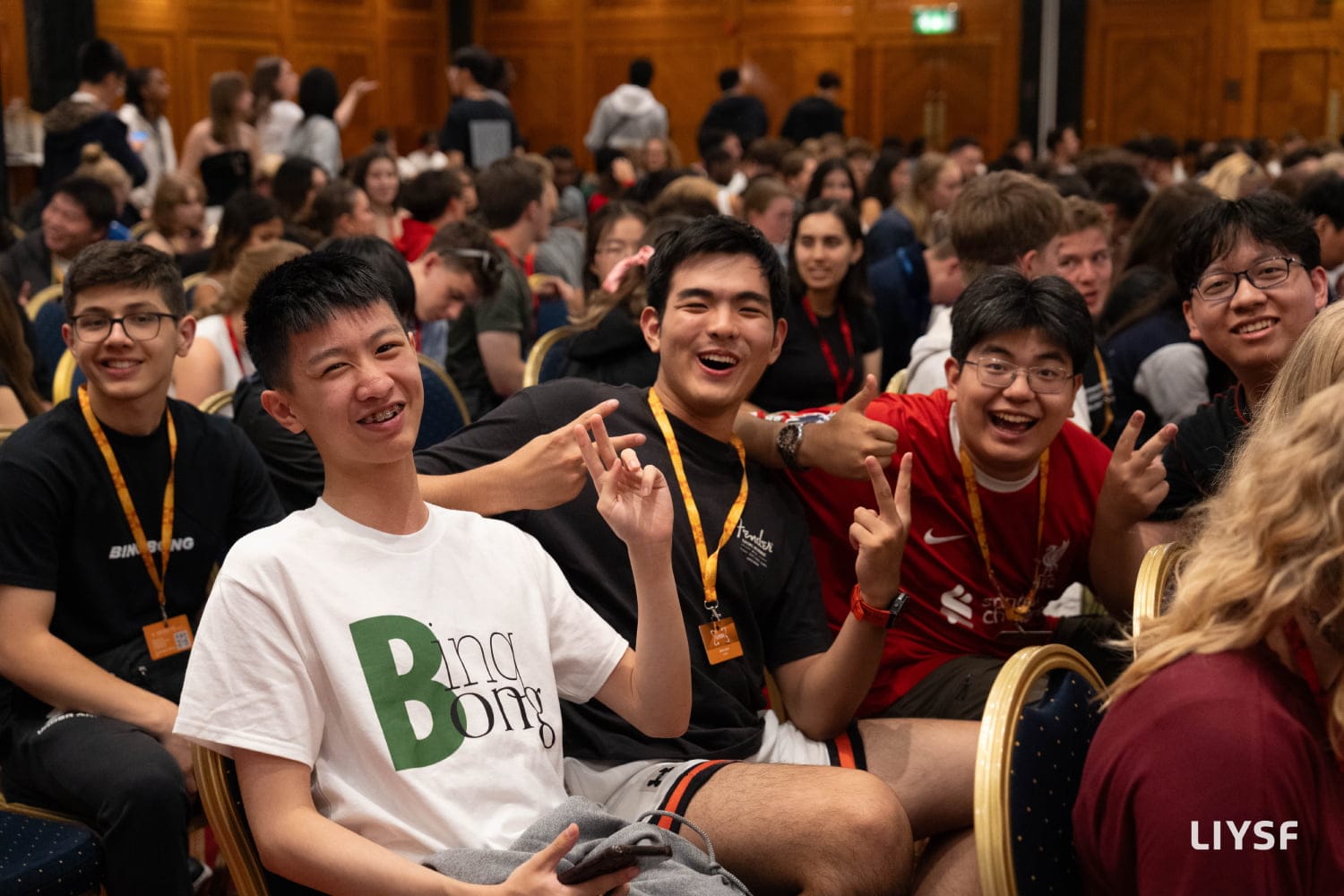 International students celebrating together during cultural evening at 66th LIYSF 2025